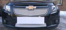 1 559 р. Нижняя сетка на бампер Russtal (хром) Chevrolet Cruze J300 седан дорестайлинг (2009-2012)  с доставкой в г. Майкоп. Увеличить фотографию 8
