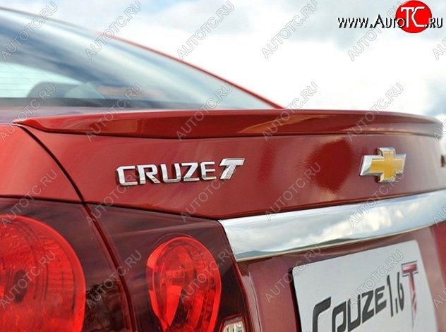 2 749 р. Лип спойлер Lip Chevrolet Cruze J300 седан дорестайлинг (2009-2012) (Неокрашенный)  с доставкой в г. Майкоп