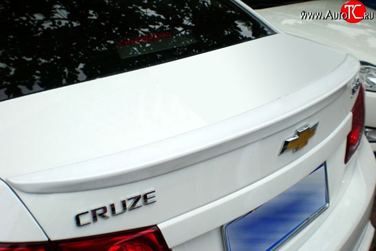 2 599 р. Лип спойлер M-VRS Chevrolet Cruze J300 седан дорестайлинг (2009-2012) (Неокрашенный)  с доставкой в г. Майкоп