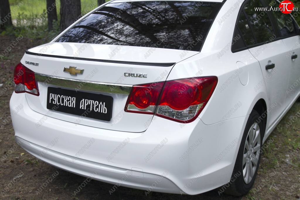 1 699 р. Лип спойлер RA Chevrolet Cruze J300 седан дорестайлинг (2009-2012) (Неокрашенный)  с доставкой в г. Майкоп