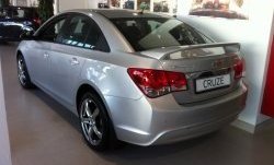6 849 р. Спойлер LitCompany Chevrolet Cruze J300 седан дорестайлинг (2009-2012) (Неокрашенный)  с доставкой в г. Майкоп. Увеличить фотографию 2