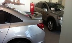6 849 р. Спойлер LitCompany Chevrolet Cruze J300 седан дорестайлинг (2009-2012) (Неокрашенный)  с доставкой в г. Майкоп. Увеличить фотографию 3