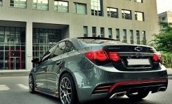 7 799 р. Задний бампер CT v1 Chevrolet Cruze J300 седан дорестайлинг (2009-2012) (Неокрашенный)  с доставкой в г. Майкоп. Увеличить фотографию 2