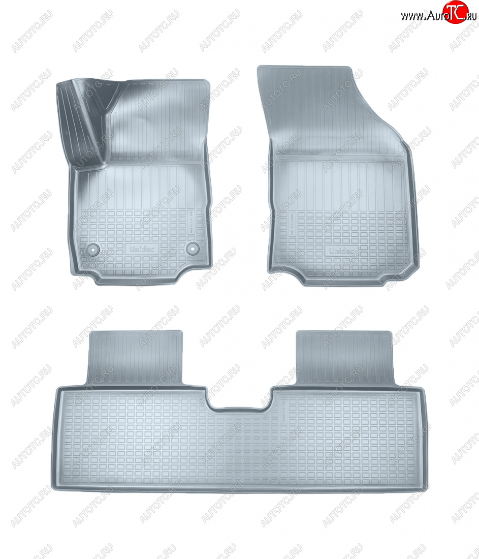 3 479 р. Коврики салона Norplast Unidec  Chevrolet Equinox (2016-2021) дорестайлинг (серые)  с доставкой в г. Майкоп