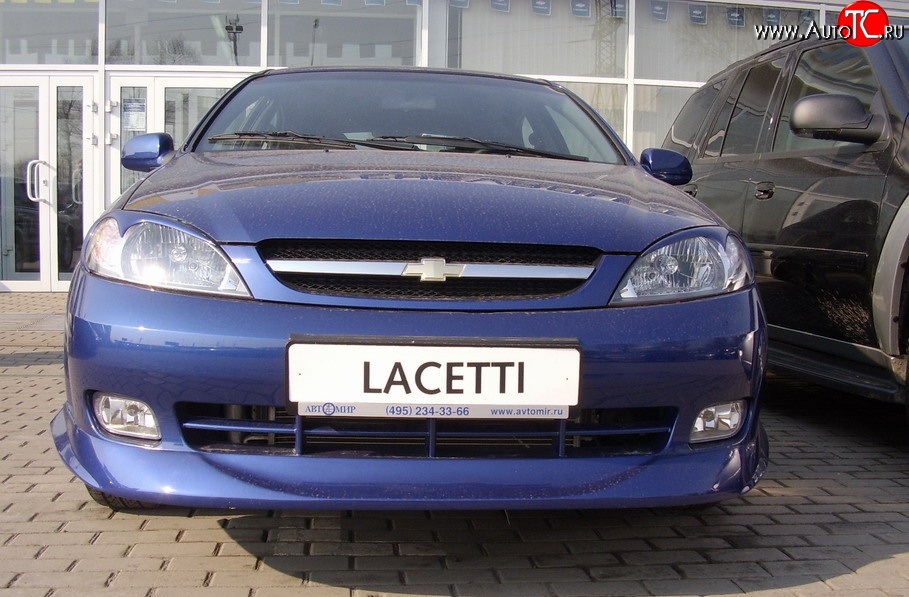 3 899 р. Накладка переднего бампера ATL Chevrolet Lacetti хэтчбек (2002-2013) (Неокрашенная)  с доставкой в г. Майкоп
