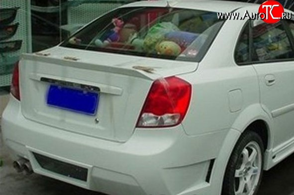 3 499 р. Лип спойлер M-VRS V2 Chevrolet Lacetti седан (2002-2013) (Неокрашенный)  с доставкой в г. Майкоп