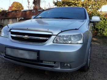 469 р. Реснички на фары KURAJ Chevrolet Lacetti седан (2002-2013) (Неокрашенные)  с доставкой в г. Майкоп. Увеличить фотографию 3