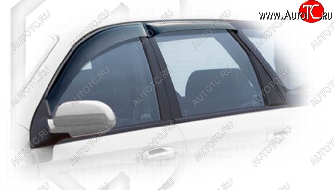 1 899 р. Дефлектора окон CA-Plastiс  Chevrolet Lacetti  универсал (2002-2013) (Classic полупрозрачный, Без хром.молдинга)  с доставкой в г. Майкоп