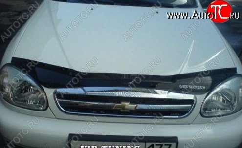 999 р. Дефлектор капота Russtal Chevrolet Lanos T100 седан (2002-2017)  с доставкой в г. Майкоп