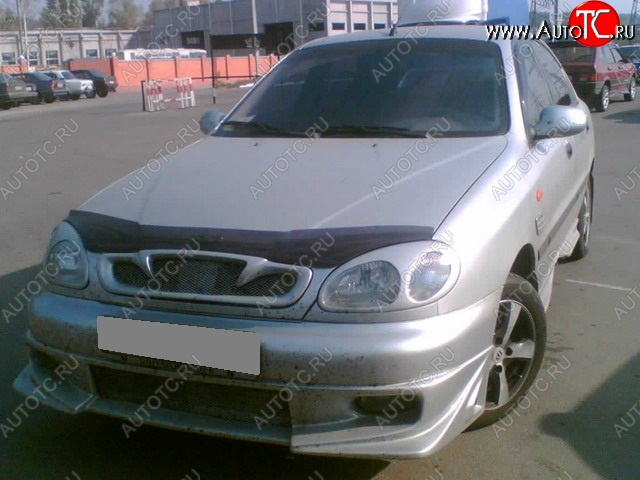 2 249 р. Накладка на передний бампер CT v2 ЗАЗ Lanos седан (2008-2016) (Неокрашенная)  с доставкой в г. Майкоп