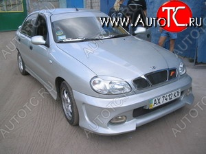 6 469 р. Передний бампер Lan Daewoo Sense Т100 седан (1997-2008) (Неокрашенный)  с доставкой в г. Майкоп