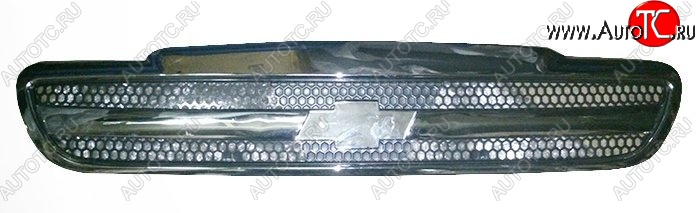 1 799 р. Решётка радиатора SAT (без эмблемы) Chevrolet Lanos T100 седан (2002-2017) (Хром)  с доставкой в г. Майкоп