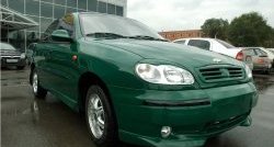 499 р. Комплект ресничек на фары Дельта Daewoo Sense Т100 седан (1997-2008) (Неокрашенные)  с доставкой в г. Майкоп. Увеличить фотографию 3