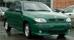 499 р. Комплект ресничек на фары Дельта Daewoo Sense Т100 седан (1997-2008) (Неокрашенные)  с доставкой в г. Майкоп. Увеличить фотографию 8