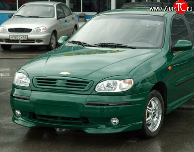 569 р. Реснички на фары M-VRS Daewoo Sense Т100 седан (1997-2008) (Неокрашенные)  с доставкой в г. Майкоп
