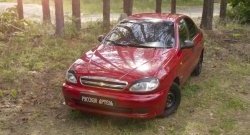 799 р. Накладки на фары RA Daewoo Sense Т100 седан (1997-2008) (Неокрашенные)  с доставкой в г. Майкоп. Увеличить фотографию 2