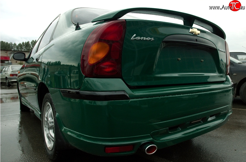 4 349 р. Задний бампер Дельта Daewoo Sense Т100 седан (1997-2008) (Неокрашенный)  с доставкой в г. Майкоп