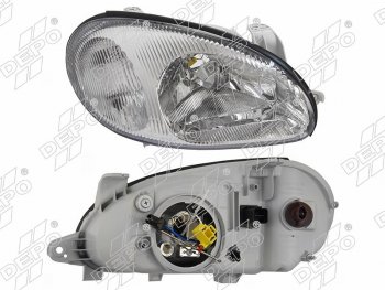 Правая фара передняя DEPO Daewoo Lanos T150 рестайлинг, седан (2000-2009)