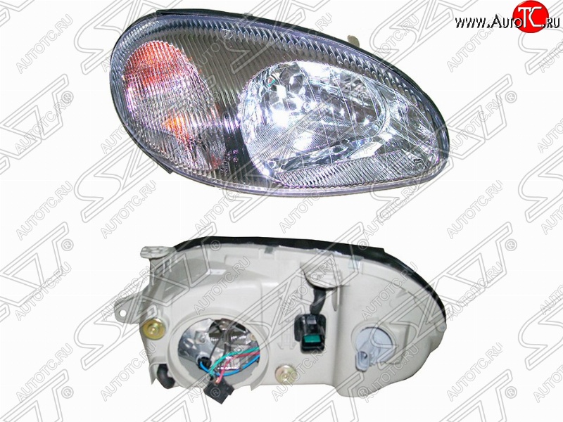 2 799 р. Правая передняя фара SAT Daewoo Sense Т100 седан (1997-2008)  с доставкой в г. Майкоп