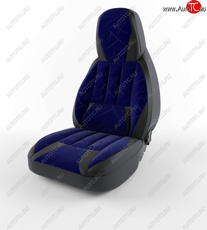 4 499 р. Чехлы для сидений Lord Autofashion Форсаж (экокожа)  Chevrolet Lanos  T100 (2002-2017) седан (Черный, вставка флок Фиолетовый кедр)  с доставкой в г. Майкоп