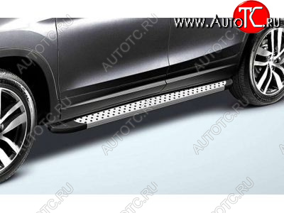 16 999 р. Пороги алюминиевые Slitkoff  Chevrolet Niva  2123 (2009-2020) рестайлинг (Standart Silver)  с доставкой в г. Майкоп