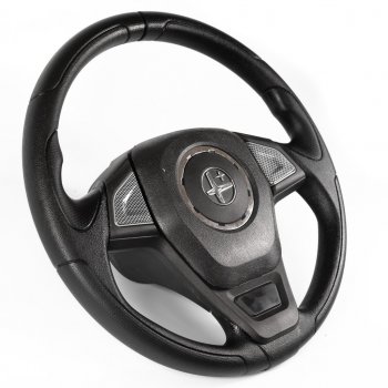 2 799 р. Рулевое колесо Кельт Премиум (Ø380 мм) Chevrolet Niva 2123 рестайлинг (2009-2020) (Карбон)  с доставкой в г. Майкоп. Увеличить фотографию 2