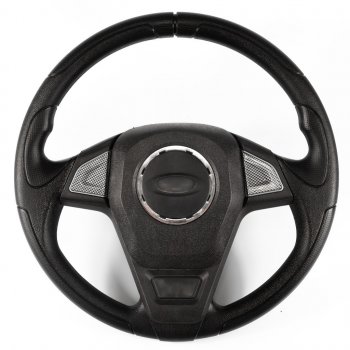Рулевое колесо Кельт Премиум ((Ø380 мм, под знак LADA) Chevrolet Niva  2123 (2002-2020), Лада 2110 (1995-2007), Лада 2111 (1998-2009), Лада 2112 (1999-2009), Лада 2123 (Нива Шевроле) (2002-2021), Лада Калина ( 1118,  1117,  1119,  2192,  2194) (2004-2018), Лада Калина Спорт ( 1119,  2192) (2008-2018), Лада Нива Трэвел (2021-2025), Лада Приора ( 2170,  2171,  2172,  21728) (2007-2018) (Карбон)