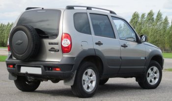 8 349 р. Рейлинги крыши АПС  Chevrolet Niva  2123 (2002-2020), Лада 2123 (Нива Шевроле) (2002-2021), Лада Нива Трэвел (2021-2025) (Черные, без поперечин)  с доставкой в г. Майкоп. Увеличить фотографию 3