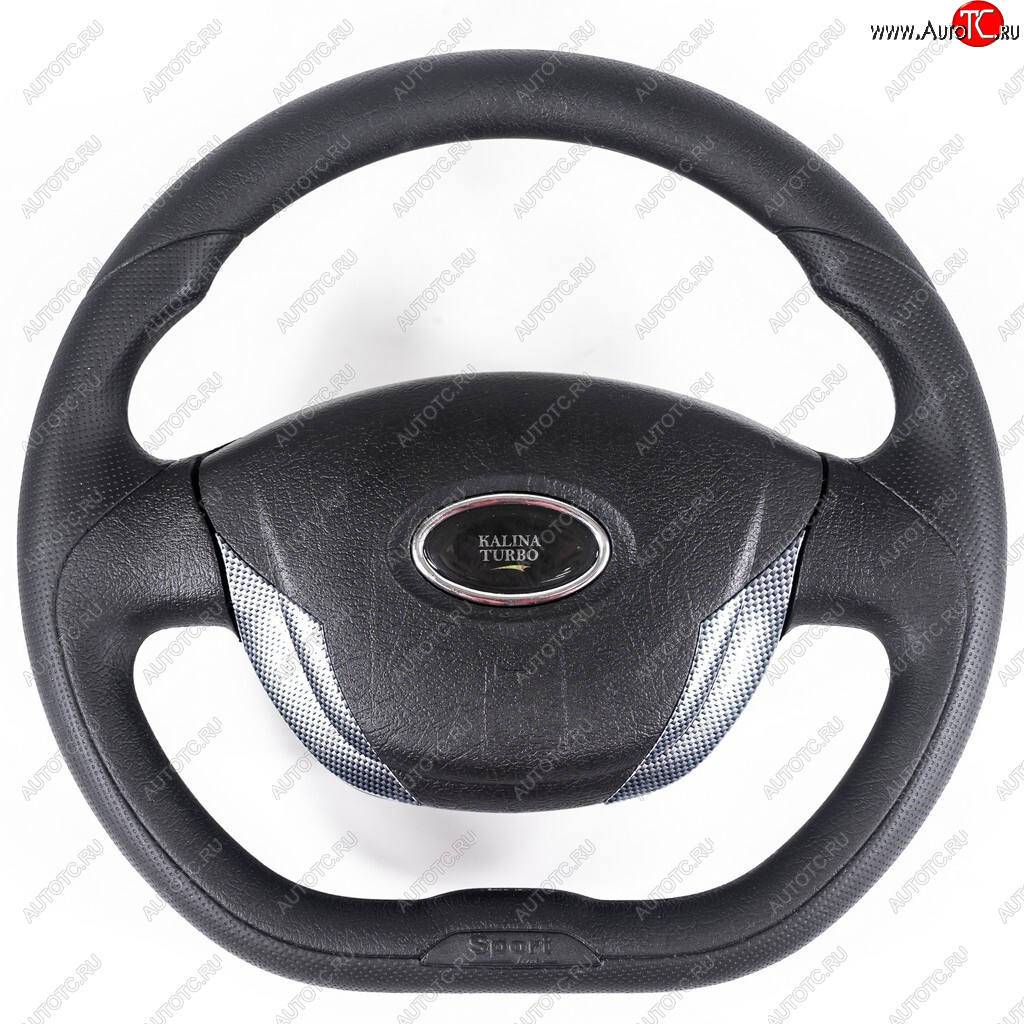 3 299 р. Рулевое колесо Grand Turbo (Ø355 мм) Chevrolet Niva 2123 дорестайлинг (2002-2008) (Карбон)  с доставкой в г. Майкоп