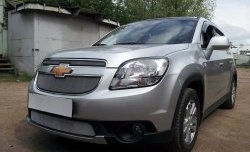 1 539 р. Сетка в решетку радиатора (нижняя) Russtal Chevrolet Orlando (2011-2018) (хром)  с доставкой в г. Майкоп. Увеличить фотографию 6