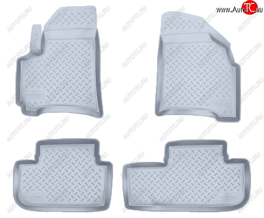 2 899 р. Коврики салона Norplast Unidec Chevrolet Rezzo (2000-2008) (Цвет: серый)  с доставкой в г. Майкоп