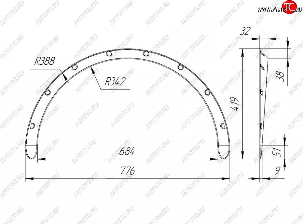 2 959 р. Универсальные накладки на колёсные арки RA (30 мм) Mercedes-Benz SL class W198 (1989-2001) (Шагрень: 4 шт. (2 мм))  с доставкой в г. Майкоп
