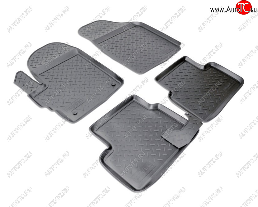 2 139 р. Комплект ковриков в салон Norplast Unidec  Chevrolet Spark  M200,250 (2005-2010) (Цвет: черный)  с доставкой в г. Майкоп