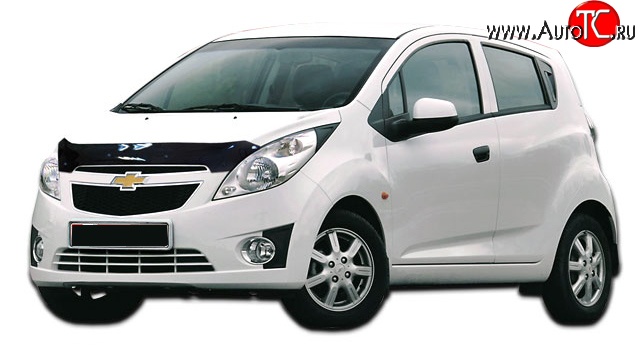 999 р. Дефлектор капота NovLine Chevrolet Spark M300 дорестайлинг (2010-2015)  с доставкой в г. Майкоп