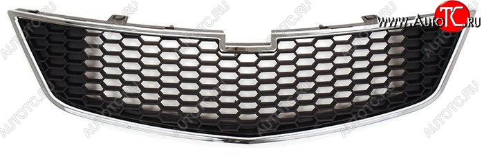 3 399 р. Нижняя решётка радиатора SAT Chevrolet Spark M300 дорестайлинг (2010-2015) (Хром)  с доставкой в г. Майкоп