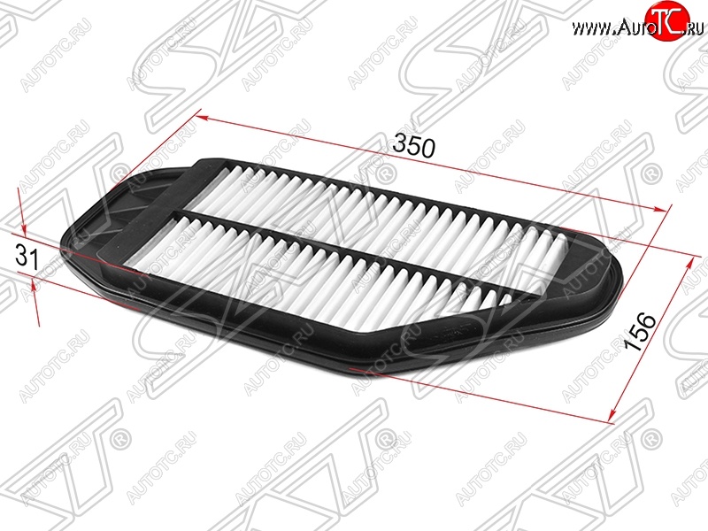 299 р. Фильтр воздушный двигателя SAT (1,0 / 1,2)  Chevrolet Spark  M300 (2010-2015), Ravon R2 (2016-2025)  с доставкой в г. Майкоп