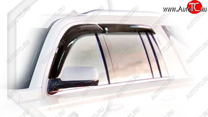 2 299 р. Дефлектора окон CA-Plastic Chevrolet Tahoe K2UC (2014-2021) (Classic полупрозрачный, Без хром.молдинга)  с доставкой в г. Майкоп