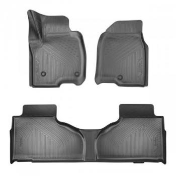 Коврики салона (1 и 2 ряд) Unidec Chevrolet Tahoe  GMT T1XX (2019-2022)   (Чёрные)