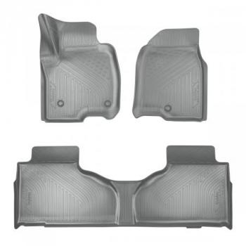 Коврики салона (1 и 2 ряд) Unidec Chevrolet Tahoe  GMT T1XX (2019-2022)   (Серые)