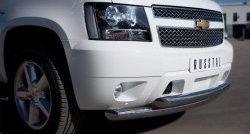 24 999 р. Защита переднего бампера (2 трубыØ76 мм, нержавейка) SLITKOFF  Chevrolet Tahoe  GMT900 (2006-2013) 5 дв.  с доставкой в г. Майкоп. Увеличить фотографию 2