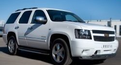 24 999 р. Защита переднего бампера (2 трубыØ76 и 42 мм, нержавейка) SLITKOFF  Chevrolet Tahoe  GMT900 (2006-2013) 5 дв.  с доставкой в г. Майкоп. Увеличить фотографию 4