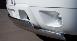21 499 р. Защита переднего бампера (2 трубыØ76х42 мм, нержавейка) Russtal Chevrolet Tahoe GMT900 5 дв. (2006-2013)  с доставкой в г. Майкоп. Увеличить фотографию 2