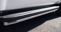 16 949 р. Защита порогов SLITKOFF из круглой трубы диаметром 42 мм (рестайлинг)  Chevrolet Tahoe  GMT900 (2006-2013) 5 дв.  с доставкой в г. Майкоп. Увеличить фотографию 3