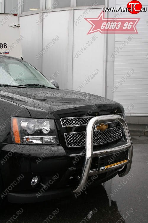 21 599 р. Защита переднего бампера Souz-96 (d76) Chevrolet Tahoe GMT900 5 дв. (2006-2013)  с доставкой в г. Майкоп