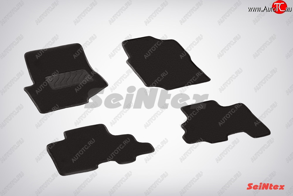 3 599 р. Износостойкие коврики в салон SeiNtex Premium LUX 4 шт. (ворсовые) Chevrolet Trailblazer GMT360 рестайлинг (2006-2012)  с доставкой в г. Майкоп