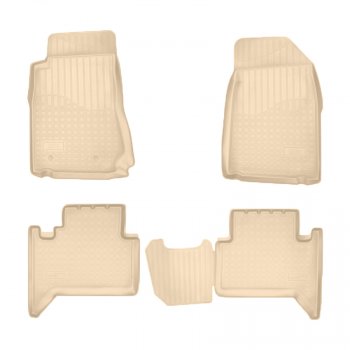 Коврики салона Norplast Unidec (5 мест) Chevrolet Trailblazer  GM800 (2012-2020) дорестайлинг, рестайлинг (Цвет: бежевый)