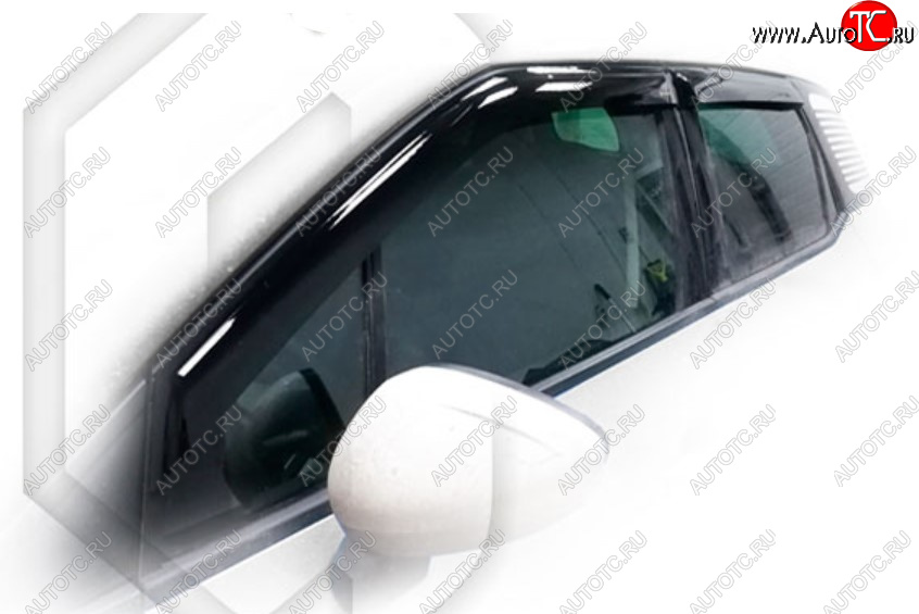 1 999 р. Дефлектора окон CA-Plastic CITROEN C3 Aircross дорестайлинг (2017-2021) (Classic полупрозрачный, Без хром молдинга)  с доставкой в г. Майкоп