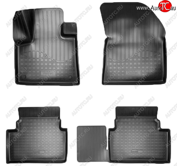 2 139 р. Коврики салонные Noplast (3D)  CITROEN C5 Aircross (2017-2022) доресталийнг (Черные)  с доставкой в г. Майкоп