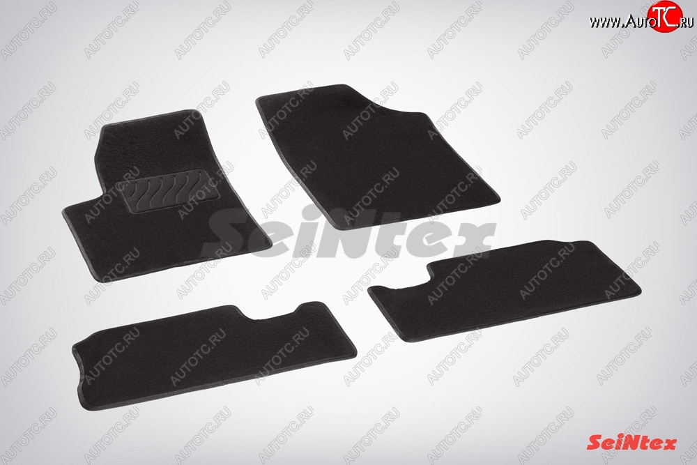 3 399 р. Износостойкие коврики в салон SeiNtex Premium LUX 4 шт. (ворсовые)  CITROEN Berlingo  M59 (2002-2012) рестайлинг  с доставкой в г. Майкоп
