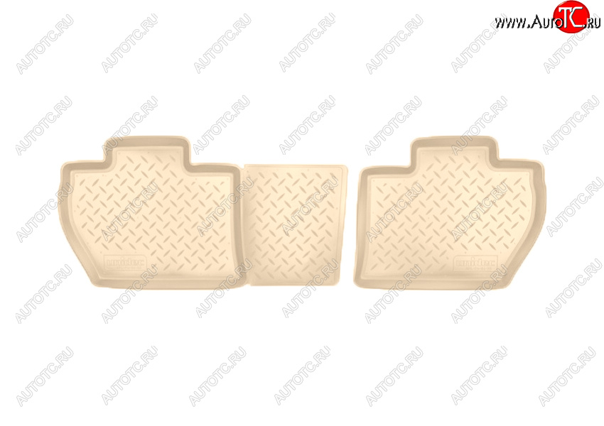 799 р. Коврики салона Norplast Unidec (задние, 4 дв.)  CITROEN Berlingo  B9 (2008-2022), Peugeot Partner  Tepee (2012-2018) (Цвет: бежевый)  с доставкой в г. Майкоп